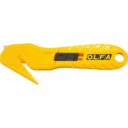 6-9/32 In L. Hook-Style Safety Cutter, Fixed Blade, Safety Recessed