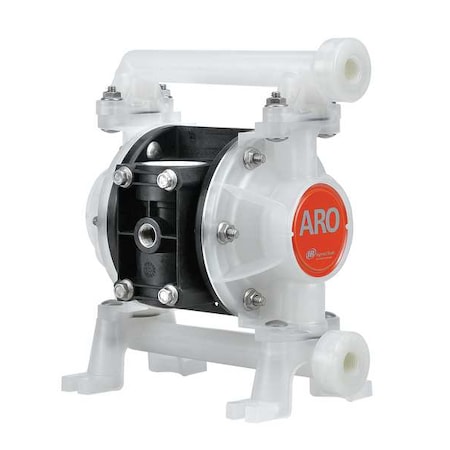 Double Diaphragm Pump, Polypropylene, Air Operated, PTFE, 8.7 GPM