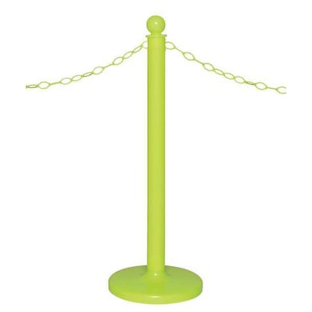 2.5 Diameter Safety Green Stanchion, 6 Pk