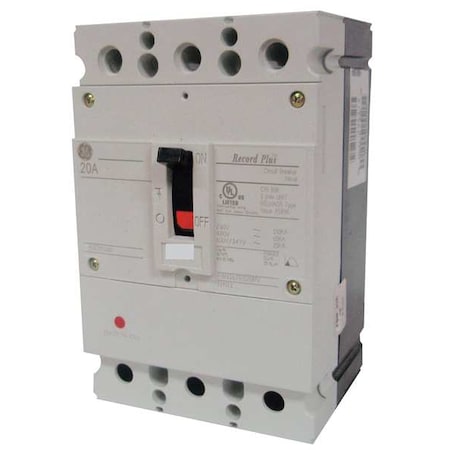 Molded Case Circuit Breaker, 45 A, 347/600V AC, 3 Pole, Free Standing Mounting Style, FBN Series