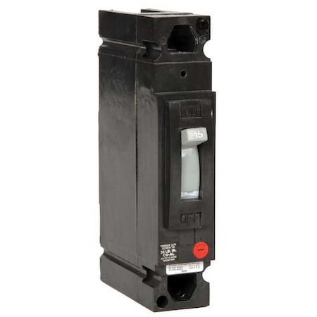 Molded Case Circuit Breaker, 15 A, 277V AC, 1 Pole, Bolt On Panelboard Mounting Style, TED Series