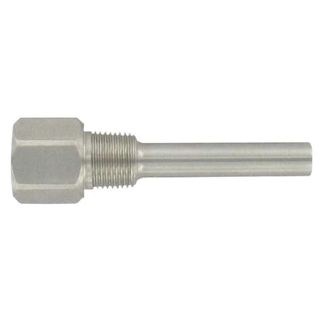 Industrial Thermowell,304SS,1/4 NPT