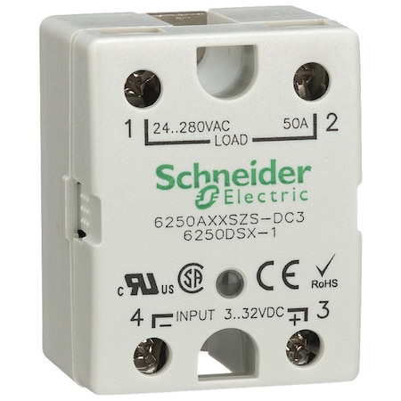 Solid State Relay,3 To 32VDC,50A