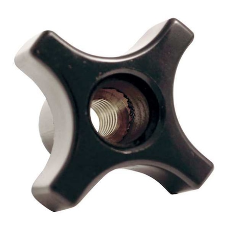 Four Prong Knob, Clamp Knob, 3/8-16 Size, 1L, HR Phenolic