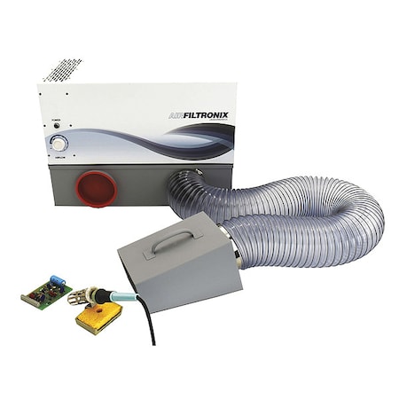 Fume Extractor, 5 Ft L Hose, 5 In Dia