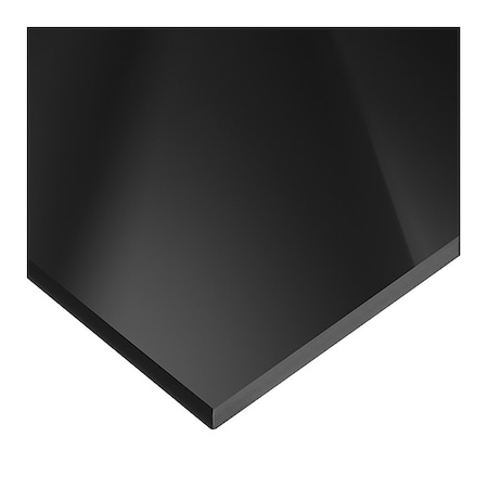 Black Cast Acrylic Sheet Stock 48 L X 12 W X 3/16 Thick