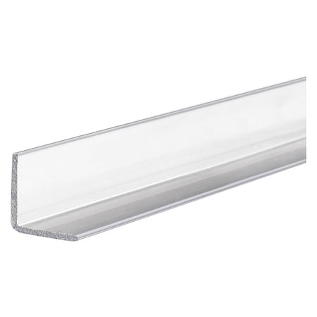 Gray Polycarbonate Angle Stock, 3 Ft L, 0.05 In T, 9,700 Psi