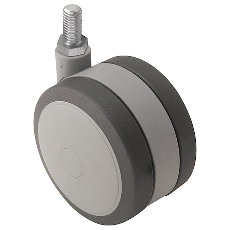 125mm Non-Marking Thermoplastic Elastomer Swivel Caster, No Brake, Loads Up To 225 Lb