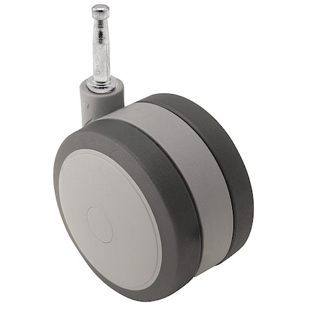60mm Non-Marking Thermoplastic Elastomer Swivel Caster, No Brake, Loads Up To 100 Lb