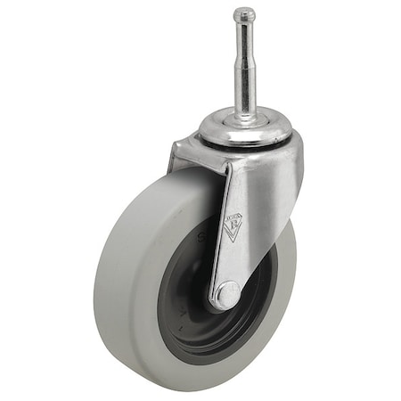 2 X 13/16 Non-Marking Rubber Thermoplastic Swivel Caster, No Brake, Loads Up To 80 Lb