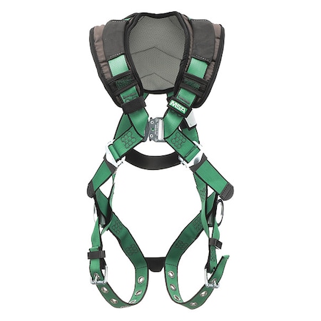 Safety Harness, Vest Style, XS, Polyester, Green