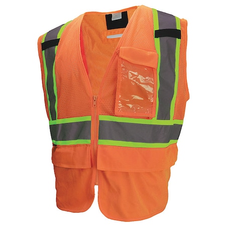 Safety Tether Vest,Type R,Orange,M