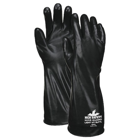 Chemical Resistant Glove,XL,Black,PR