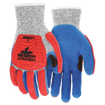 Coated Gloves,XL,knit Cuff,PK12