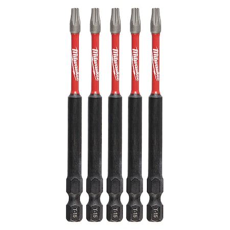 3-1/2 In. TORX T15 SHOCKWAVE Impact Duty Power Bit (5 Pk)