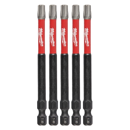 3-1/2 In. TORX T30 SHOCKWAVE Impact Duty Power Bit (5 Pk)