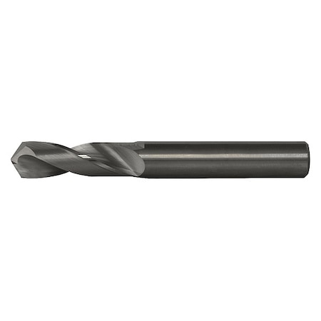 118° Solid Carbide Stub Length Drill Cleveland 1767 Bright Carbide RHS/RHC 21/64