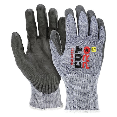 Cut Resistant Gloves,Black/Blue,L