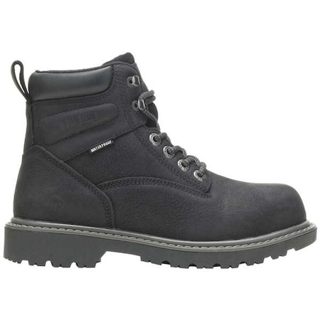 7 Size Women's 6 In Work Boot Steel Work Boot , Black