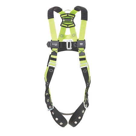 Miller H500 Harness, Vest Style, 2XL, Polyester, Green