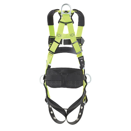 Miller H500 Harness, Vest Style, Universal, Polyester, Green