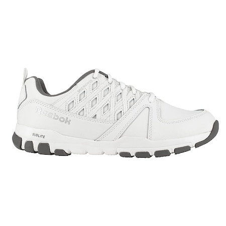 Athletic Shoe,W,6 1/2,White