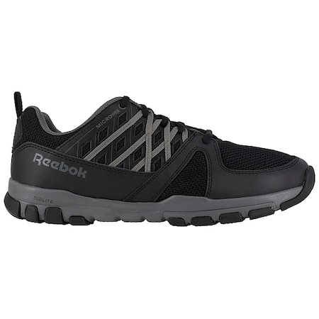 Athletic Shoe,W,9 1/2,Black
