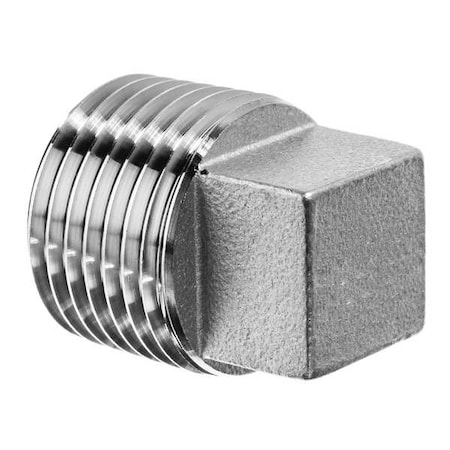 Square Head Plug,316 SS,3/4,BSPT