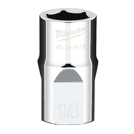 1/2 In. Drive 14mm Metric 6-Point Socket With FOUR FLAT Sides