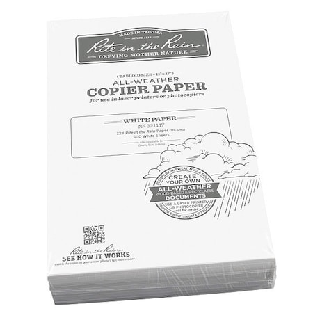 Waterproof Laser Paper,32lb,PK500