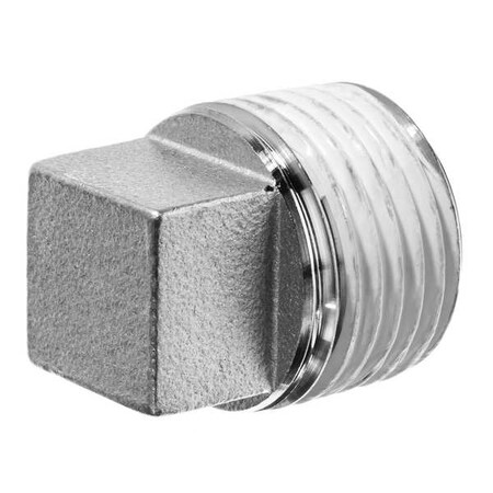 Square Head Plug,304 SS,1/8,BSPT