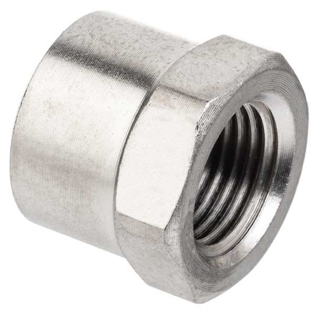 Round Cap, Nickel-Plated Brass, 3/8 In