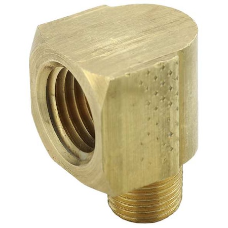 90 Extruded Street Elbow, Brass, 1/4 In