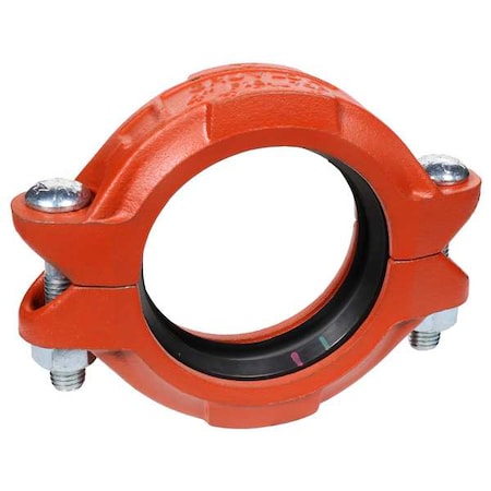 Coupling, Galvanized Ductile Iron, 6 In