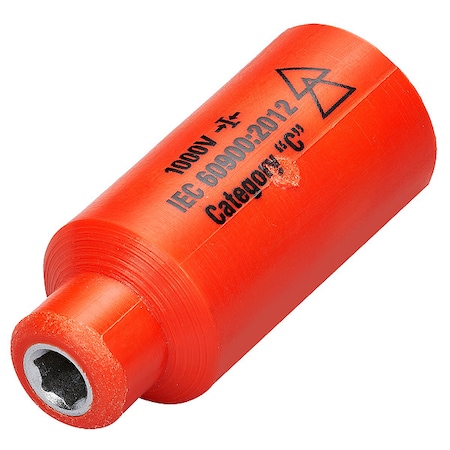1/4 In Drive Insulated Socket 11/64 In, 4.5mm