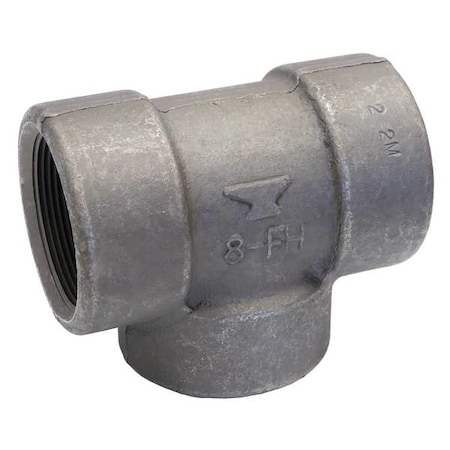 Tee, Forged Steel, 1/2 In,NPT,Class 2000