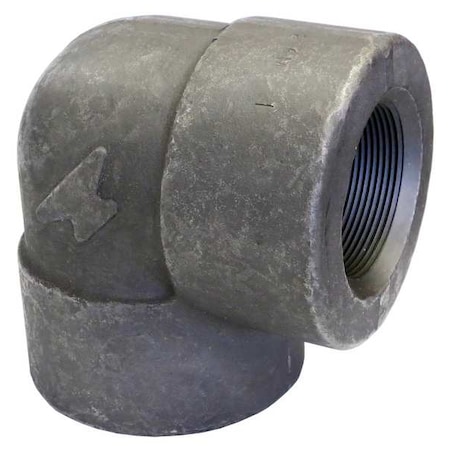 90 Elbow, Forged Steel, 4 In,Female NPT