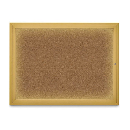 Corkboard,Synthetic Forbo/Gold,48 X 36