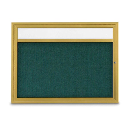 Corkboard,Drk Spruce/Gold,48 X 36