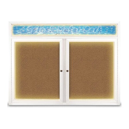 Corkboard,Synthetic Forbo/White,48x 36