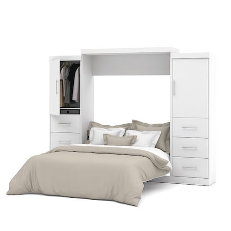 Queen Wall Bed Kit,Nebula,White,115