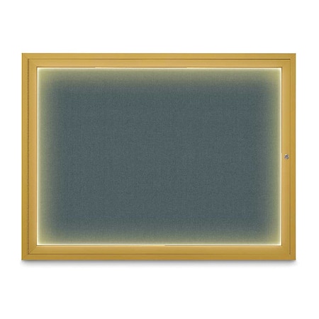 Corkboard,48x36,Blue Spruce/Gold