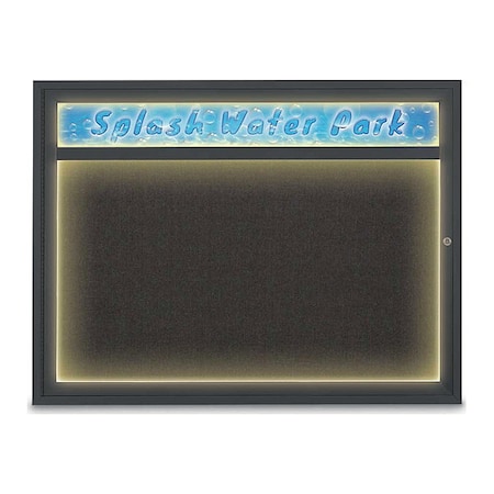 Corkboard,48x36,Black/Black