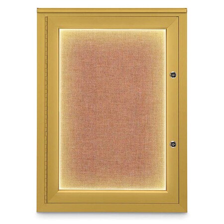 Corkboard,18x24,Cinnabar/Gold