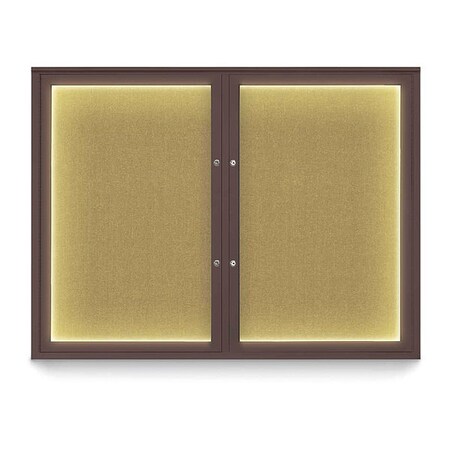 Corkboard,48x36,Keylime/Bronze
