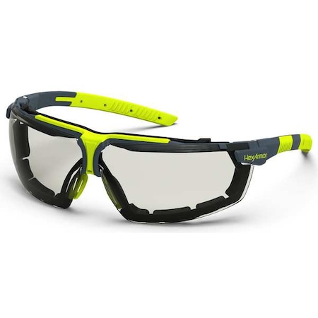 Safety Glasses, Wraparound Photochromatic Polycarbonate Lens, Anti-Fog, Scratch Resistant