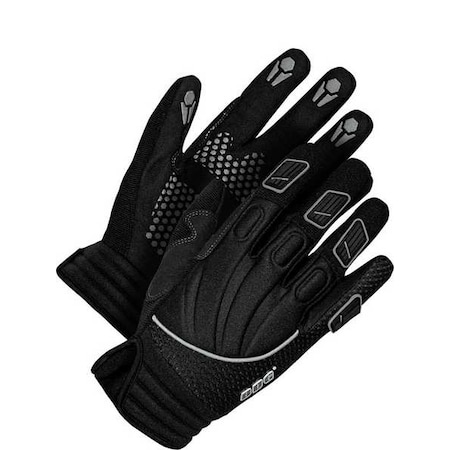 Mechanics Gloves, Black, Synthetic Leather