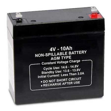 Sealed Lead Acid Battery,4VDC,10Ah