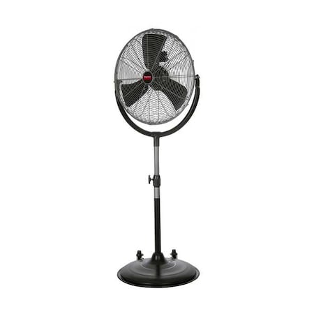 Pedestal Fan, 3 Speeds, Silver, Tilting Head