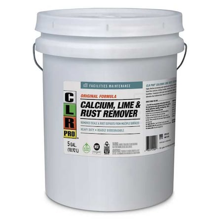 Calcium, Lime/Rust Remover,5 Gal,Bucket